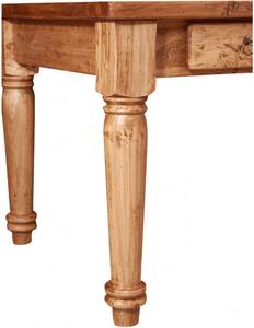 Tavolo scrivania in legno massello di tiglio L184xPR92xH78 cm. Made in Italy