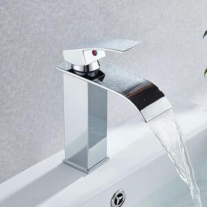 Rubinetteria da bagno - Rubinetto per lavabo - Monocomando - Montaggio monoforo - Acqua calda/fredda - Cartuccia in Vetroceramica - Corpo in ottone - Montaggio a vista - Cromo