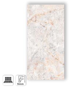 Gres Porcellanato Effetto Marmo Cristallo Bianco con Venature Calde Opaco 60x120 - ASG082
