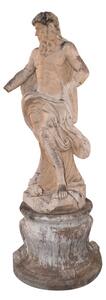 Statua Nettuno con base in marmo L103xPR103xH275 cm