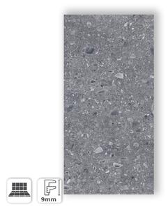 Gres Porcellanato Effetto Pietra Ceppo di Grè Grigio Scuro Opaco 60x120 - ECGA232