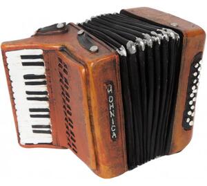 Carillon vintage Fisarmonica marrone