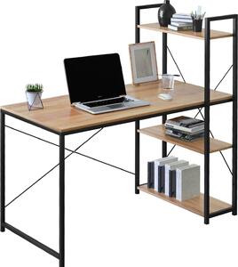 Scrivania industriale a soppalco Trosa Modern Oak