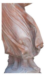 Statua invecchiata, in terracotta toscana 100% Made in Italy interamente Lavorata a Mano L37xPR40xH142 cm