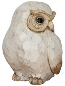 Gufo in ceramica dipinta L21,5xPR21,5XH28 cm