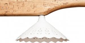 Giogo lampadario in legno massello di tiglio finitura naturale.Made in Italy