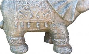Elefante in resina finitura oro anticato L25xPR48xH40 cm
