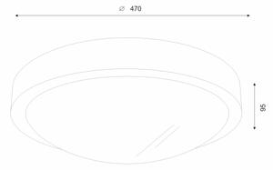 Brilagi - Lampada LED da soffitto CARVALHO SLIM 3xE27/60W/230V ciliegio 47 cm