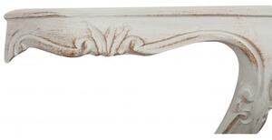 Mensola a muro in legno finitura bianco anticato Made in Italy