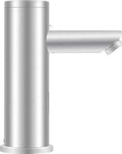 Rubinetto per lavabo, senza contatto con rilevamento automatico, temperatura regolabile, argento, cromato