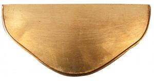 Mensola a muro in legno finitura foglia oro anticato L50xPR24xH34 cm Made in Italy
