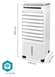 Nedis COOL116CWTW - Condizionatore 65W/230V Wi-Fi Tuya bianco + telecomando