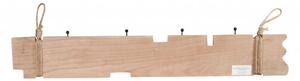 Attaccapanni da parete in legno massello L79,5XPR7XH12 cm