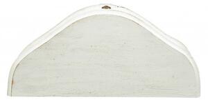 Mensola a muro in legno finitura bianco anticato L50xPR24xH40 cm Made in Italy