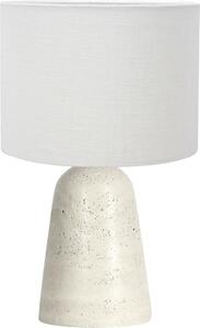Anne Lighting - lampada da tavolo - Travino - crema bianco - pietra tessile - Ø 20cm - E27 - 4558CR