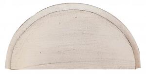 Mensola a muro in legno finitura bianco anticato RIGHE Made in Italy