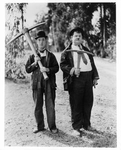 Fotografia Stan Laurel And Oliver Hardy In 'The Hoose-Gow', Archive Photos