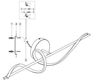 ONLI - Applique a LED TWIST LED/25W/230V 4000K nero