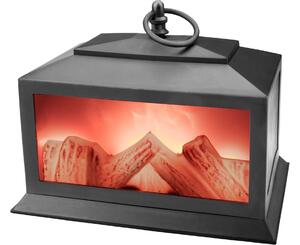 Camino decorativo elettrico con fiamme LED tremolanti