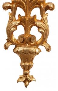 Fregio in legno finitura foglia oro anticato Made In Italy