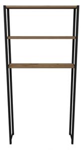 Mobile Coprilavatrice Stile Industrial 70x21x150 Con 3 Ripiani Ida Rovere