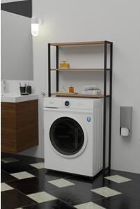 Mobile Coprilavatrice Stile Industrial 70x21x150 Con 3 Ripiani Ida Rovere