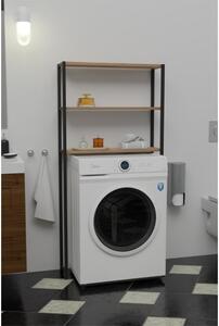 Mobile Coprilavatrice Stile Industrial 70x21x150 Con 3 Ripiani Ida Rovere