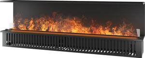 Caminetto a Vapore Acqueo da Incasso Inside C2200 con Fiamma Multicolore, Effetto 3D e Controllo App, Serbatoio 4.8l - 220cm