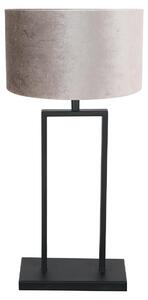 Steinhauer - lampada da tavolo - Stang - nero - metallo velluto - Ø 30cm - E27 - 3858ZW