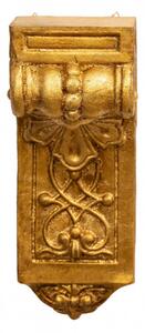 Mensola a muro in legno finitura foglia oro anticato Made in Italy
