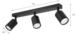 Brilagi - Faretto CRISPINA 3xGU10/10W/230V nero