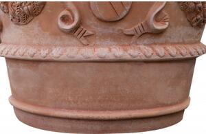 Vaso Toscano invecchiato in terracotta toscana 100% Made in Italy interamente Lavorata a Mano L96xPR96xH74 cm