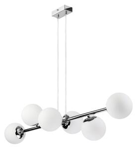 Brilagi - Lampadario a sospensione con cavo MALONY 6xE14/20W/230V cromo lucido