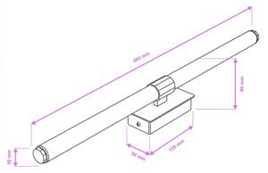 Brilagi - Lampada a LED per specchio da bagno DIANA 10W/230V IP44 cromo lucido