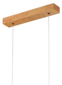 Lampadario LED a cavo VERDE LED/18W/230V 3000K 106 cm rovere