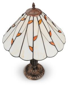 Brilagi - Lampada da tavolo Tiffany FOLIA in vetro colorato, 2xE27/60W/230V