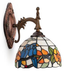 Brilagi - lampada da parete Tiffany in vetro colorato JUNGLE 1xE14/40W/230V