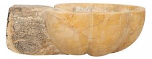 Acquasantiera a conchiglia in marmo giallo di Verona Made in Italy