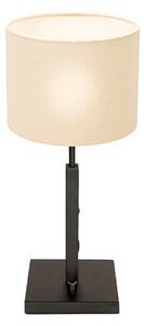 Steinhauer - lampada da tavolo - Stang - nero - lino metallo - Ø 20cm - E27 - 8161ZW