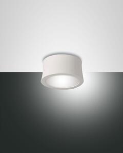 Fabas Luce Faretto da soffitto 1 luce a LED con struttura in metallo Ponza Alluminio Bianco 3000k Luce Calda LED INTEGRATO 7W 1 Lampadina Lumen 630