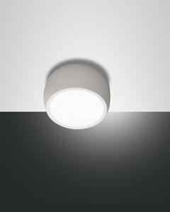 Fabas Luce Faretto da soffitto 1 luce a LED dal design moderno Vasto Alluminio Bianco 3000k Luce Calda LED INTEGRATO 7W 1 Lampadina Lumen 630