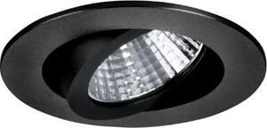 Faretto LED da incasso Brumberg rotondo, DA 68 mm, orientabile, 350 mA 2700 K, nero, 1 pz