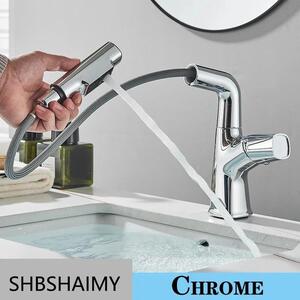 Rubinetto per lavabo - Modello 8878 - Montaggio a incasso su piano - Miscelatore monocomando caldo/freddo - Bocca orientabile a 360° - Cartuccia in Vetroceramica - Bocca lunga - Cromo