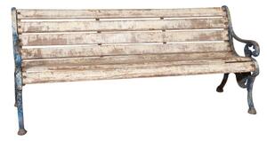 Panchina in legno massiccio e ghisa