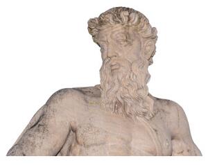 Statua Nettuno con base in marmo L103xPR103xH275 cm