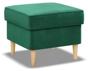 Sgabello scandinavo verde scuro per poltrona