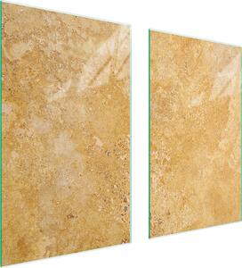 Piastre copri fornelli 2 pezzi 75x52 Copri piano cottura in Vetroceramica tagliere in vetro ardesia beige