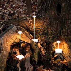 Zafferano Lampada a led da tavolo Swap mini pro Corten ricaricabile e dimmerabile - 2200-2700-3000K 2W Alluminio IP65