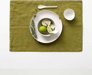 Moss Green - Set 6 Tovagliette In Lino Verde Muschio