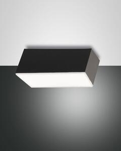 Fabas Luce Faretto a soffitto a LED con struttura in metallo in stile moderno Lucas Metallo Antracite 4000k Luce Naturale LED INTEGRATO 12W 1 Lampadina Lumen 900